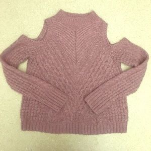 Express cold shoulder sweater